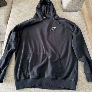 Gym shark hoodie (used /washed black)